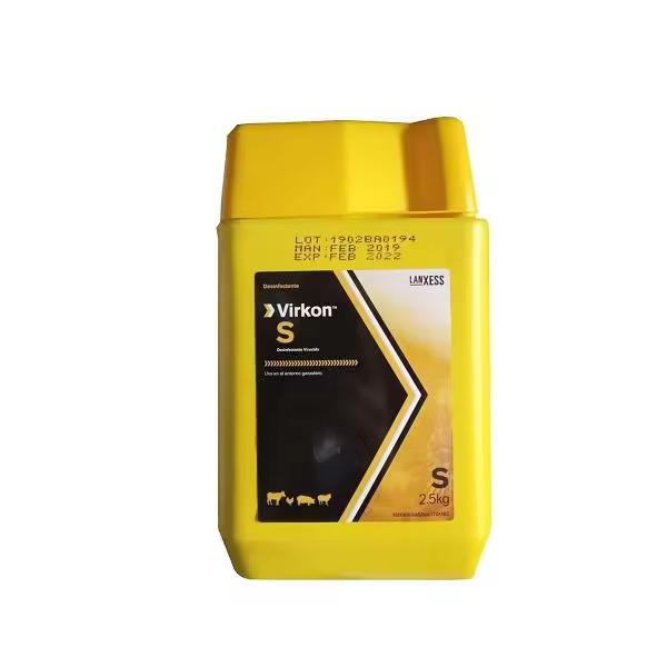 Virkon S, desinfectante virucida contra virus que afectan a animales de producción y domésticos (ZOTAL) - 2,5 kg polvo - 1