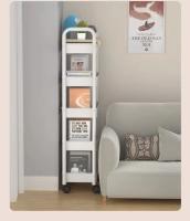 Carro De Almacenamiento Móvil Con Ruedas Organizador De Cocina Para Snacks En El Dormitorio Y Sala De Estar Estante Multicapa De Plástico Para El Hogar - details 15