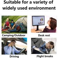 Almohada De Viaje Inflable Para Camping Y Senderismo Soporte De Cuello Cintura Lumbar Para Descanso En Casa Y Oficina - details 4
