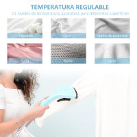 HOMCOM Centro de Planchado Vertical de Doble Barra Depósito 2L tipo Plancha de Vapor 1950W Salida de Vapor 30g/min y Temperatura Ajustable a 11 Niveles - details 1