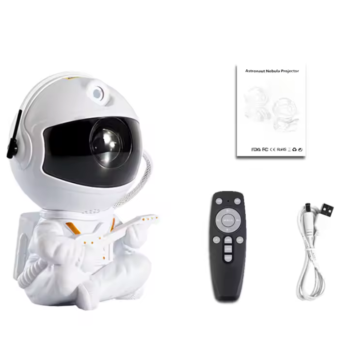 Proyector De Estrellas Galácticas LED Luz Nocturna Astronauta Para Decoración De Habitación Regalo Para Niños Lámpara Decorativa Para El Hogar - 1