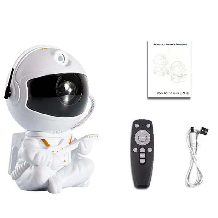 Proyector De Estrellas Galácticas LED Luz Nocturna Astronauta Para Decoración De Habitación Regalo Para Niños Lámpara Decorativa Para El Hogar - 1