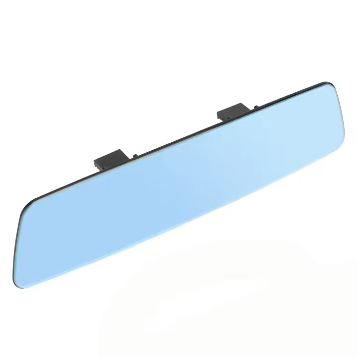 Espejo De Interior Para Coche 2.5D HD Antigolpes Amplio Ángulo Azul Sin Marco Lente De Curvatura Micro 3000R Para Todas Las Marcas - 1