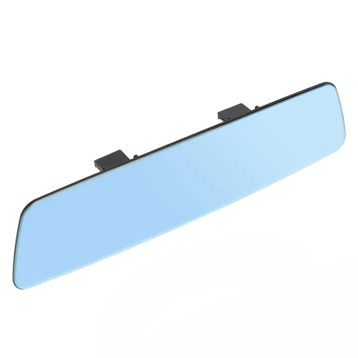 Espejo De Interior Para Coche 2.5D HD Antigolpes Amplio Ángulo Azul Sin Marco Lente De Curvatura Micro 3000R Para Todas Las Marcas - 1