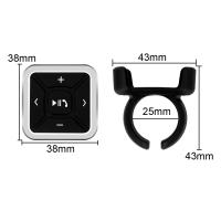 Control De Volante Inalámbrico Bluetooth Para Radio MP3 DVD Juego De Teléfono Móvil Accesorios De Auto Moto Bicicleta Negro Universal - details 9