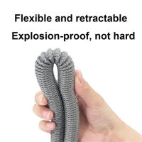Nueva Camión Riega Juego De Agua Tubo Elástico Retráctil Para Lavado De Coche Alta Presión Con Boquilla Regulable Anti-Abrasión Anti-Corrosión Ajustable Montaje En Pared O Soporte - details 9