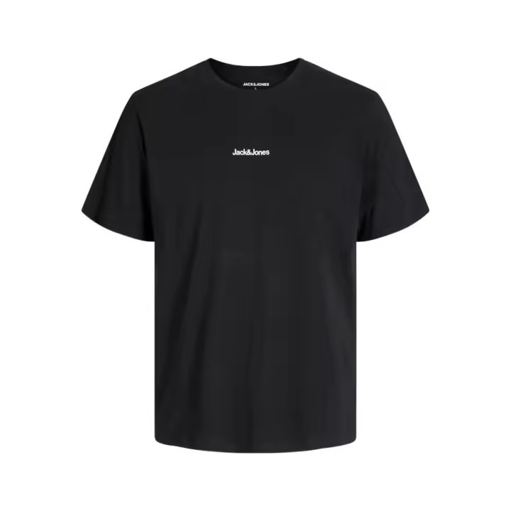 JJMINE TEE SS CREW NECK Black - 1