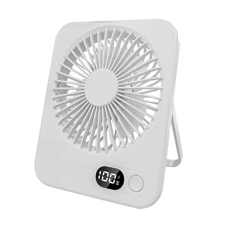 Ventilador De Mesa Portátil Mini Plegable Con 5 Velocidades USB Recargable Para Estudiantes Y Oficina Instalación En Pared - 1