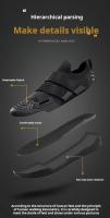 Zapatos De Pesas De Deporte Ligeros Para Hombres Y Mujeres Tamaño Grande 40-45# Training De Agachamiento Con Correa Rápida Y Fácil De Ajustar Material De Microfibra Suela De Goma - details 2