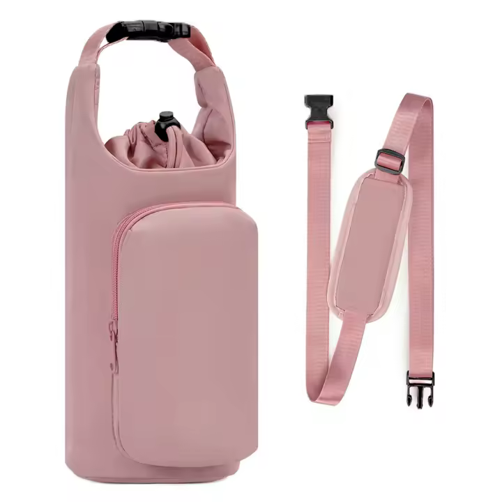 La nueva bolsa aislante para botellas de agua con juego de Vaso de Hielo se puede elevar en diagonal para Viajes al Aire Libre. - 1