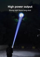 Linterna LED Recargable 9000LM Luz Blanca Láser Super Brillante 2000m Luz De Camping Torcha Potente Impermeable Para Aventura Al Aire Libre - details 9