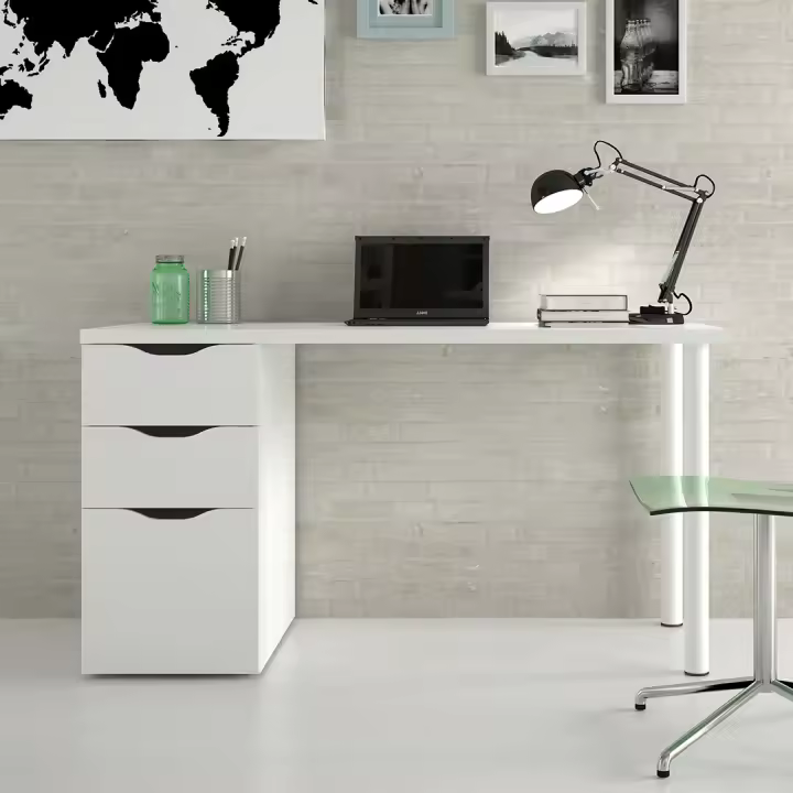MESA DE ESCRITORIO 74X138X60 CM BLANCO ARTIK - 1