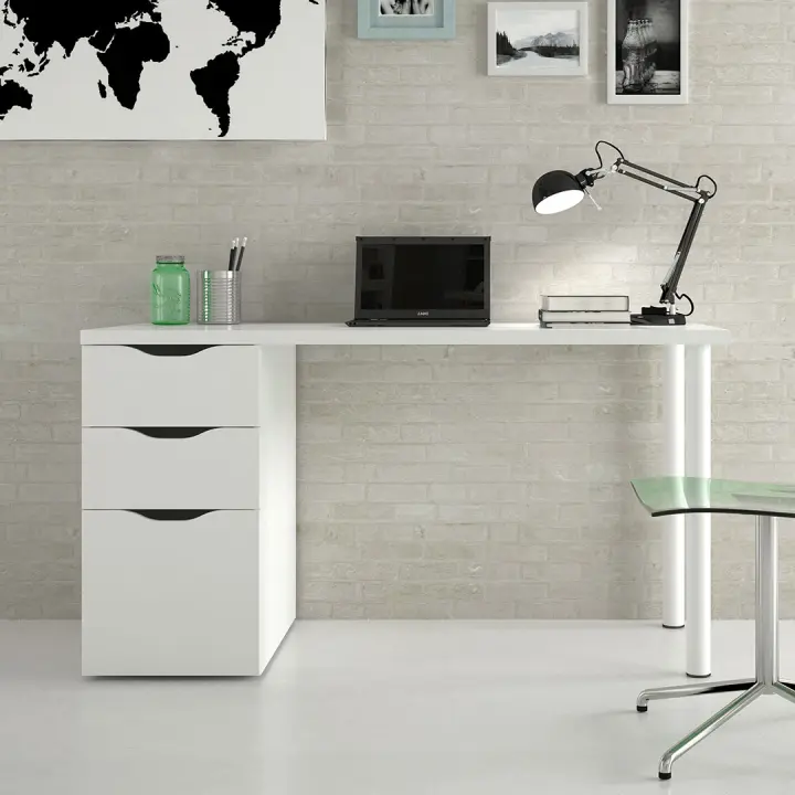 MESA DE ESCRITORIO 74X138X60 CM BLANCO ARTIK - 1