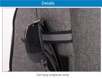 Bolsa De Hombro Pequeña Para Hombre Con Carga USB Impermeable Bolsa De Pecho Para Viaje Estilo Business Material Oxford - details 14