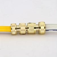Conector De Manguera Bidireccional De Latón Adaptador Rápido Reparación Accesorio Compatible Con Estándares EU Y USA - details 4