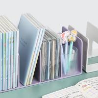 Organizador De Escritorio De Acrílico 1 Pieza 4 Compartment Divisor De Armario Colorido Cuatro Marco Estante Para Libros - details 6