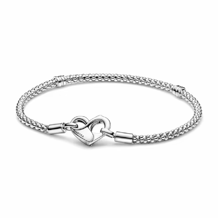 Pulsera Pandora Moments Plata Cadena Tachuelas - 1