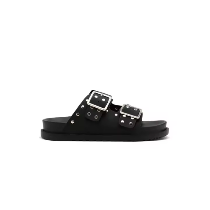 Sandalias Gioseppo Tachas Alburg Mujer Negro - 1