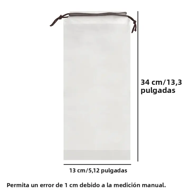 Bolsa De Almacenamiento Transparente Y Mate Para Paraguas 10pcs Diseño De Cierre Con Cordón Resistente Al Agua Para Artículos Pequeños Y Comestibles - 1