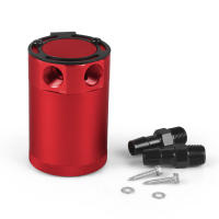 Tanque De Aceite Universal Compacto Con Almohadilla 2-Port En Aleación De Aluminio Partes De Tanque De Combustible Tanque Respiratorio De Dos Agujeros Kettle - details 1
