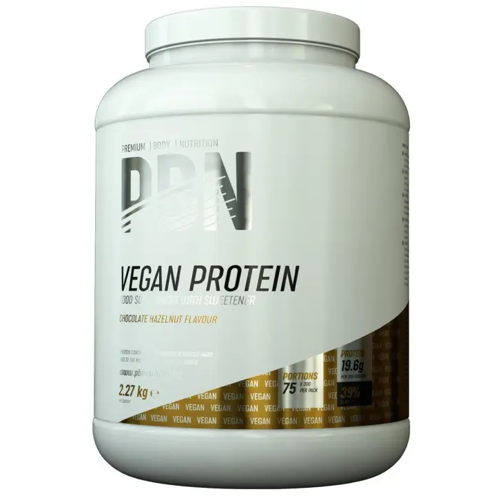 PBN Premium Body Nutrition - Bote de proteínas veganas, 2,27 kg - 1