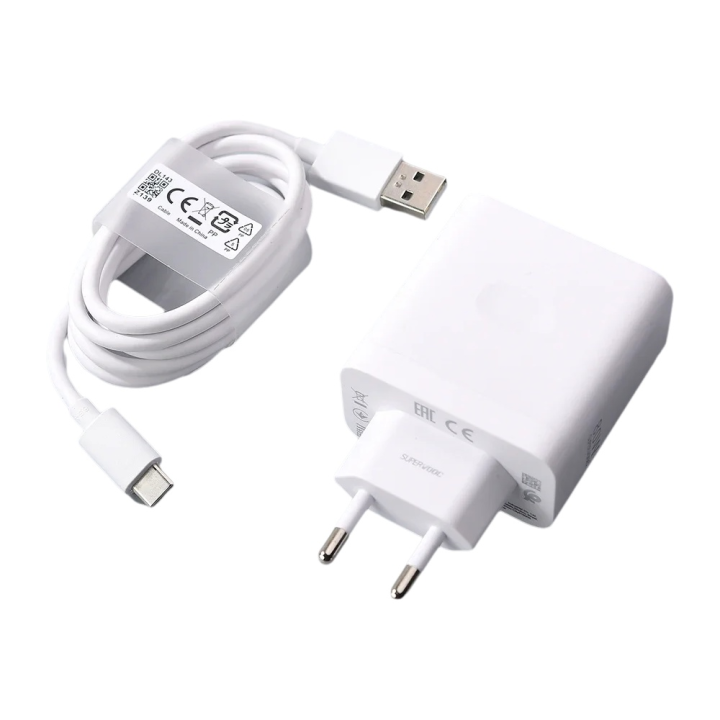Cargador Rápido 80W SuperVOOC Para OPPO Reno 15 14 pro Con Cable USB C Adaptador De Energía EU Compatible Con Find X5 X6 X7 X8 X9 pro A6 A5