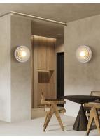 Lámpara De Pared Decorativa De Resina Nórdica Para Sala De Estar Pasillo Dormitorio Baño Iluminación Doméstica Redonda Self-Contained LED Bulbs No Included - details 4