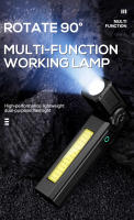 Linterna Multifuncional Recargable USB Con Imán Luz De Trabajo LED COB Potente Impermeable Torcha - details 0