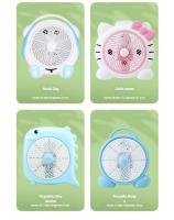 Ventilador eléctrico de dibujos animados de verano, pequeño dormitorio de estudiantes, cama de escritorio, portátil, para oficina en casa, ventilador de escritorio, regalo - details 6
