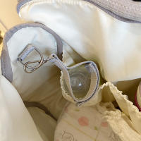 Bolso Maternidad Grande Organizador De Pañales Portátil Para Carricoche Bolsa De Viaje Con Mochila Estilo Tote Bag Cierre De Cremallera Material Principal Diverso - details 2