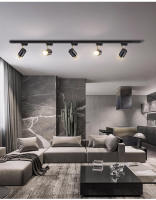 Spotlight De Techo LED GU10 Ajustable En Ángulo Multi Para Decoración De Habitaciones Sala De Estar Bares Tiendas Luz De Tramo De Rail Material De Aluminio - details 1