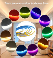 Tira De LED COB Flexible 5M 12V 8mm 320 Chips Alta Densidad Rojo Verde Azul Cálido Natural Frío Iluminación Lineal - details 4