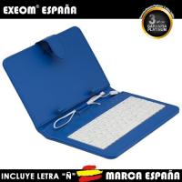 Exeom Funda con Teclado en Español para Tablet 9.7" Azul Acolchada y Reforzada con Cierre Magnético - details 1