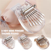 Miwayer Kalimba De 8 Teclas Instrumento Musical Mini Teclado De Uso Manual Madera Acrílico Portátil Regalo De Navidad - details 1