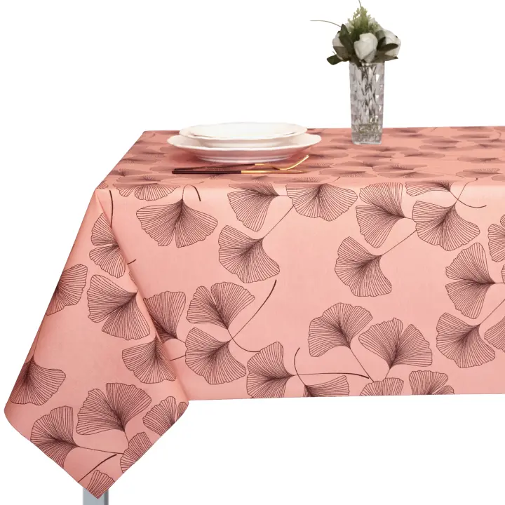 Mantel antimanchas rectangular, Tapete de cocina, Impermeable, Algodón, Ideal para el hogar, Ginkgo,, DAL69 GINKO -69 - 1