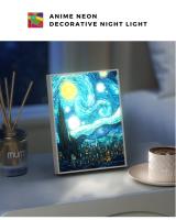 Lámpara De Noche LED Artística De Van Gogh Estrella De La Noche Decoración Para Habitación Y Sala De Estar 3 Modos De Luz Fría Neutra Caliente - details 0