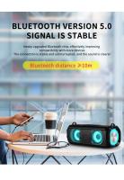 Altavoz Portátil Con Luz LED RGB Y Bluetooth 5.0 EBS-045 Micrófono Integrado Soporte De Tarjeta TF Reproductor De Música Inalámbrico - details 2