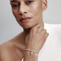PANDORA Colgante con diseño de niña feliz, regalo de vitalidad para niño, con cuentas, regalo de cumpleaños para el Día de la Madre, niña 763601C00,Incluye Caja Original - details 0