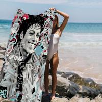 Toalla De Playa Para Niños Dibujos Animados Michael Jackson Absorbente Y Secado Rápido Tela De Microfibra Para Baño Piscina Viajes - details 2