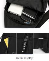Bolso Cruzado De Tela Oxford Para Hombres Nueva Moda Bolsa De Pecho Portátil Y Estilosa Bolsa De Hombro Casual - details 9