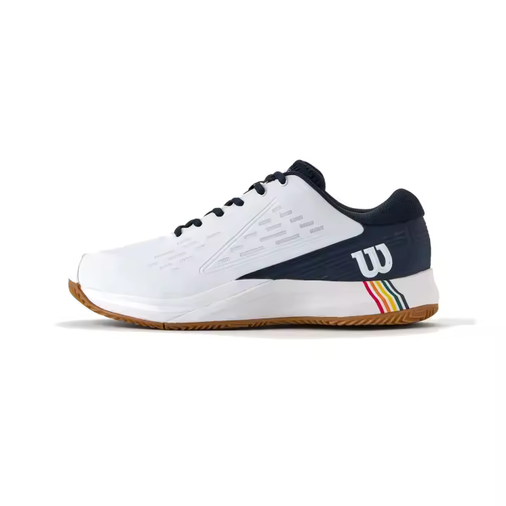 Zapatillas de Pádel Wilson Rush Pro Ace Clay RG White/Navy Blazer/ Gum1a 2025 - 1