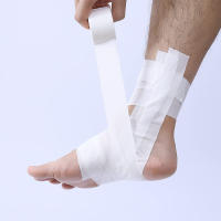 Cinta Elástica De Algodón Para Deportes En Blanco Soporte Muscular Para Rodilla Muñeca Y Tobillo Fácil De Rasgar - details 19
