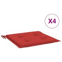 vidaXL Cojín silla jardín respaldo bajo 4 uds tela Oxford Color Crema,  Rojo,  Azul real y mas Cojín Decorativo de Asiento Cojines de muebles de salon - details 7