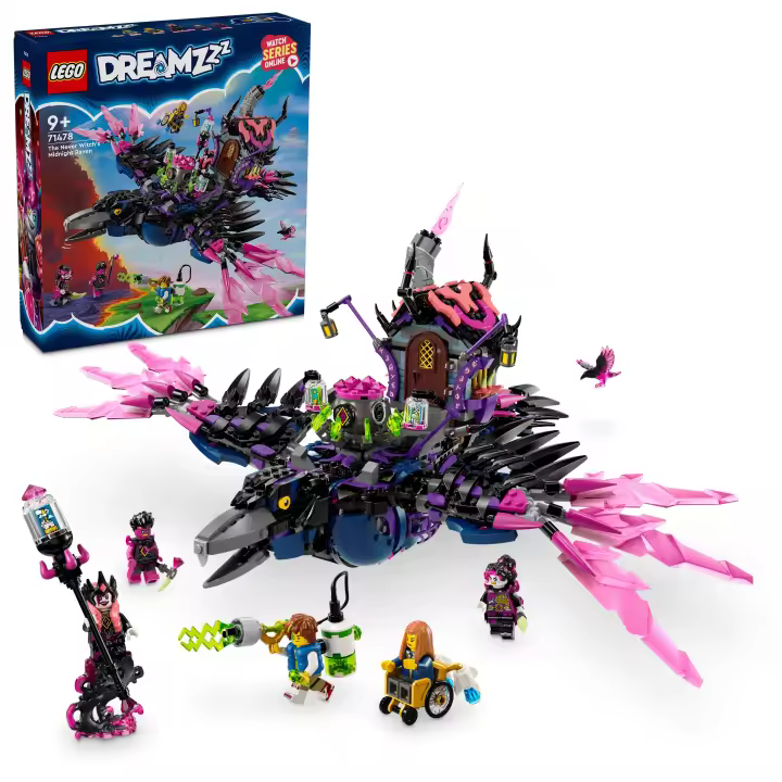 LEGO 71478 DREAMZzz Cuervo de Medianoche de la Bruja Jamás Animal de juguete, figuras de criaturas - 1