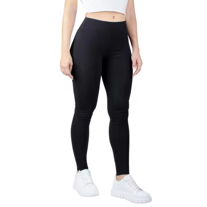 Vicyol S&D Legging Básico Largo de Algodón para Mujer. Pantalón Malla Elástica, Cintura Media. Cómodo y Versátil - 1