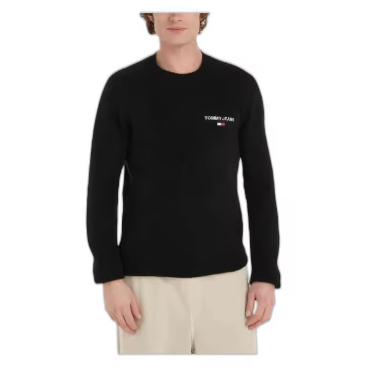 Camiseta de Manga Larga Tommy Hilfiger Tjm Reg Raglan Swearter para hombre en color negro - 1