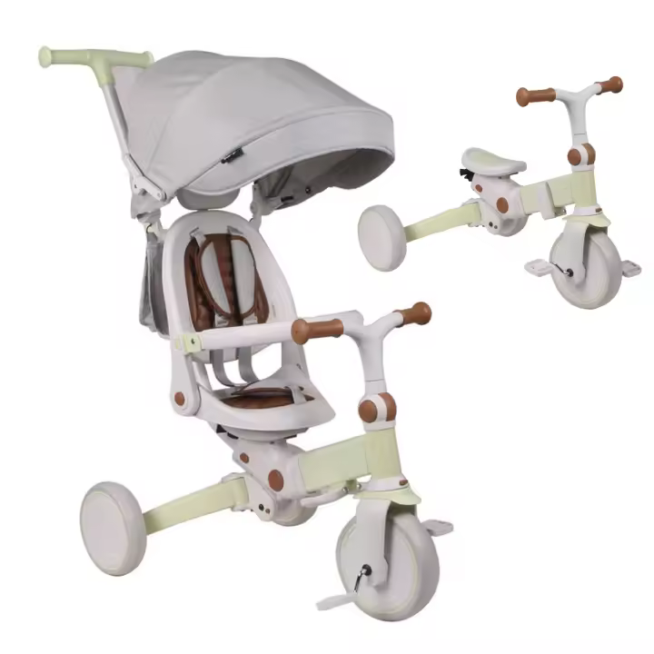 Olmitos - Triciclo Evolutivo de Bebé 5 en 1 EVOL - Bicicleta Niños de 1 a 5 años - De Triciclo a Bicicleta con o sin Pedales – Respaldo, Barra Seguridad y Capota - 1