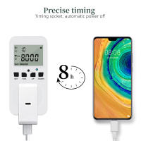 Tomacorriente Digital Multifuncional Con Temporizador Ciclo Programable Enchufe De Salida Con Interruptor 120V-60Hz 15A Con Enchufe UK/US/FR/EU - details 4