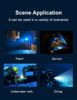 Lampara De Buceo Profesional 1000M Nueva 3*XHP 360 LED Luz Submarina Super Brillante Scuba Flashlight Antigolpes Recargable - details 1