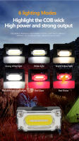 Linterna Frontal LED COB Recargable Portátil Con Clip De Gorra Multifuncional Mini Para Camping Emergencias Y Trabajo Al Aire Libre - details 1